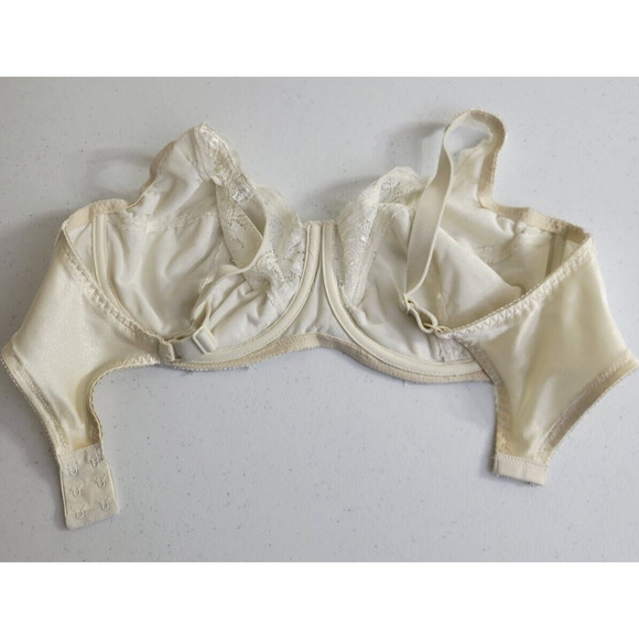 Vtg Velmont Woolite Ivory Lace Full Figure Adjustable Underwire Bra Size 38D - Picture 8 of 8